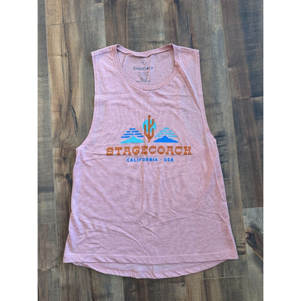Stagecoach 2024 Pink Sleeveless Shirt Women's Small Country Music Festival NEW